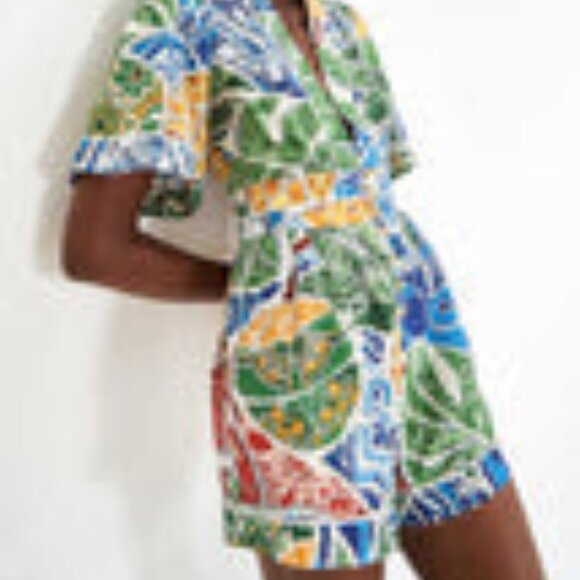 Farm Rio Tropical Jumpsuit SIZE LARGE - Picture 5 of 8